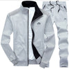 2PC NEW Zipper Hooded Sweatshirt Jacket+Pant Suit Men 2020