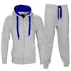 2PC NEW Zipper Hooded Sweatshirt Jacket+Pant Suit Men 2020